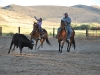 Anna Van Norman (8 let) při tréninku na team roping.